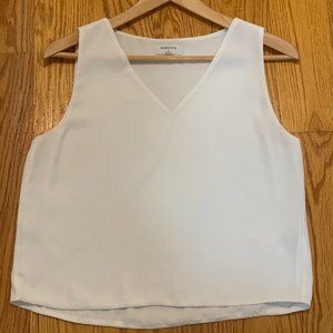 Aritzia Babaton Blouse Tank in White Small
